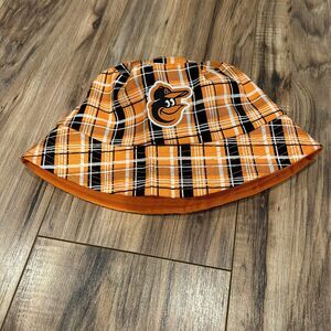 Baltimore Orioles Mascot Bird Plaid Bucket Hat Miller Lite Stadium Giveaway